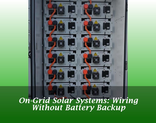 On-Grid Solar Systems: Wiring Without Battery Backup